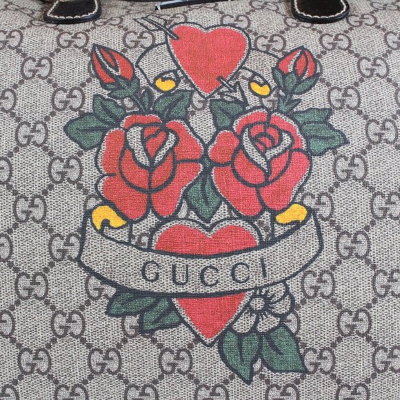 Gucci Rare Roses Monogram Duffle Bag - Picture 3 of 11